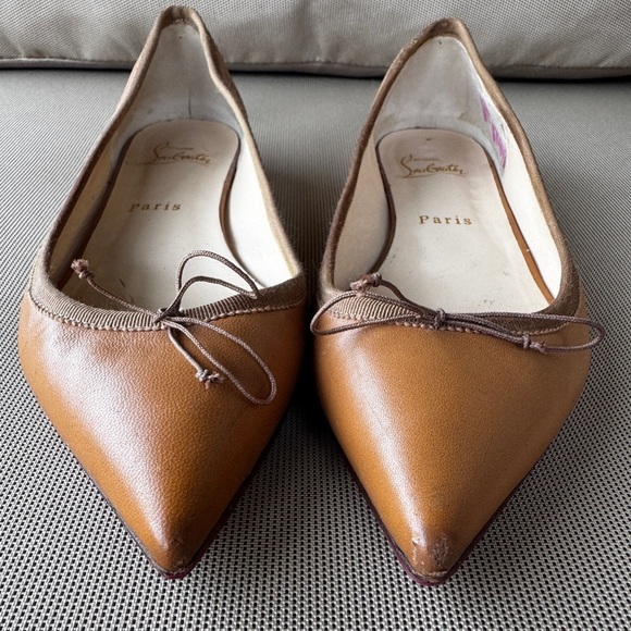 Christian Louboutin Solasofia Flats – Brown Nappa Leather | EU 37 / US 6.5 - Picture 7 of 16